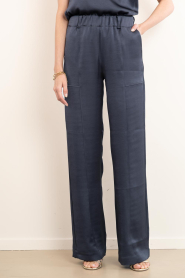 Badits :  Satin wide leg trousers Macarena | grey - img5
