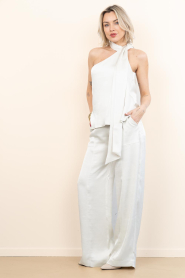 Badits |  Satin wide leg trousers Macarena | natural | Picture 2
