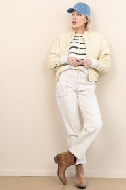 Badits :  Jeans with decorative seams Mykonos | natural - img3