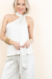 Badits |  Satin one shoulder top Sira | natural | Picture 5