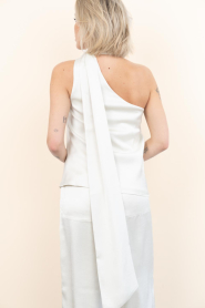 Badits |  Satin one shoulder top Sira | natural | Picture 8