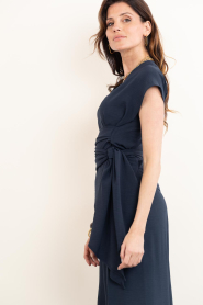 Badits |  Crepe wrap top Bruna | blue | Picture 8