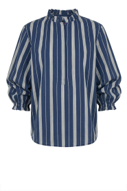 Badits |  Striped blouse Uma | dark blue | Picture 1