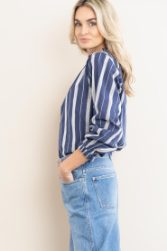 Badits |  Striped blouse Uma | dark blue | Picture 7