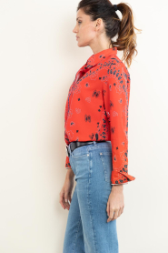 Badits |  Bandana print blouse Nala | red | Picture 7