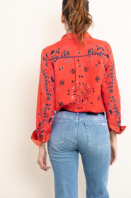 Badits |  Bandana print blouse Nala | red | Picture 8