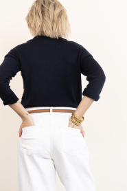 Badits |  Striped sweater with print Sol | dark blue | Picture 8