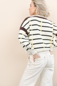 Badits :  Striped knitted sweater Rafaela | natural - img7