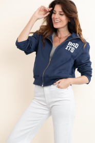 Badits :  Oversized sweater cardigan Gala | dark blue - img2