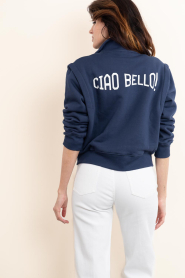 Badits :  Oversized sweater cardigan Gala | dark blue - img8