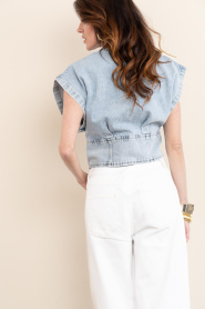 Est'Seven |  Denim top pfeiffer | blue | Picture 8