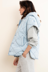 Est'Seven |  Quilted denim body warmer Noelle | blue | Picture 6