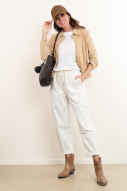Est'Seven :  Suede jacket Jacky | camel - img3
