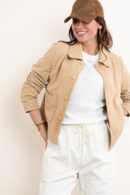 Est'Seven :  Suede jacket Jacky | camel - img5