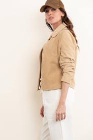 Est'Seven :  Suede jacket Jacky | camel - img8