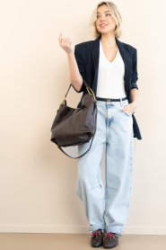 Est'Seven |  Stretch top with V-neck Emma | natural | Picture 3