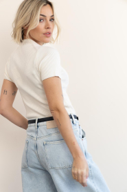 Est'Seven |  Stretch top with V-neck Emma | natural | Picture 6