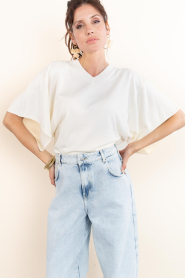 Est'Seven |  Soft viscose sweater Suzette | natural | Picture 4