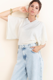 Est'Seven |  Soft viscose sweater Suzette | natural | Picture 5
