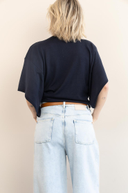 Est'Seven |  Soft viscose sweater Suzette| dark blue  | Picture 8