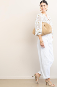 Est'Seven :  Suéde clutch Sixx | beige - img3