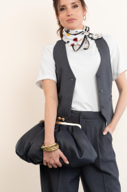 Est'Seven |  Leather clutch Sixx | blue | Picture 6