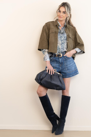 Est'Seven |  Leather clutch Sixx | blue | Picture 3