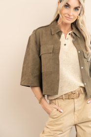 Est'Seven :  Leather belt with buckle Bondi | natural - img3