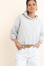 Est'Seven :  Leather belt with buckle Bondi | natural - img2