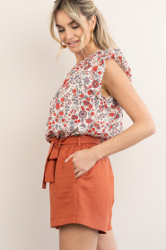 Est'Seven |  Shorts with belt Trinity | red | Picture 8
