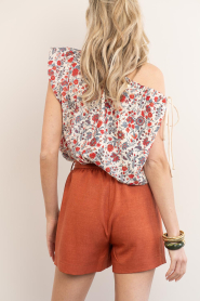 Est'Seven |  Shorts with belt Trinity | red | Picture 9
