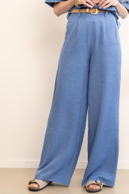Est'Seven |  Wide leg trousers Jildau | blue | Picture 5