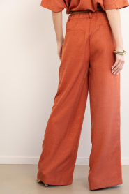 Est'Seven :  Wide leg trousers Jildau | red - img9