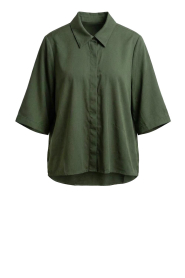 Est'Seven |  Poplin blouse Alijah | green 