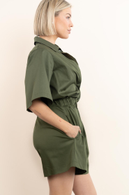 Est'Seven |  Poplin shorts Defne | green  | Picture 9