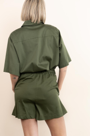 Est'Seven |  Poplin shorts Defne | green  | Picture 10