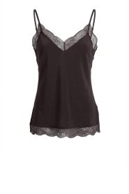 Est'Seven |  Top with lace details Tesset | brown