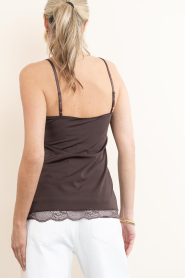 Est'Seven |  Top with lace details Tesset | brown | Picture 6
