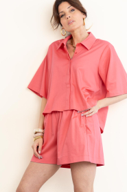Est'Seven :  Poplin shorts Defne | pink  - img4