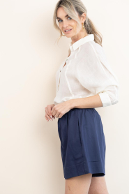 Est'Seven |  Poplin shorts Defne | blue | Picture 8