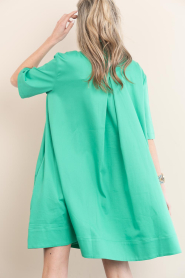 Est'Seven |  Poplin dress Beyza | green  | Picture 9