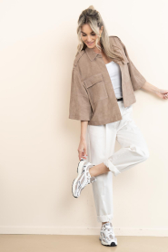 Mercer :  The Re-Run sneaker | beige - img3