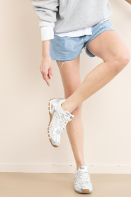 Mercer :  The Re-run Drive sneaker | silver - img3