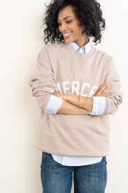 Mercer :  Sweater with logo Mercer | taupe - img2