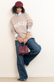 Mercer :  Sweater with logo Mercer | taupe - img3