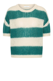 by-bar |  Soft striped sweater Nino | green | Picture 1
