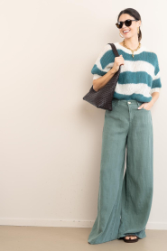 by-bar |  Soft striped sweater Nino | green | Picture 3