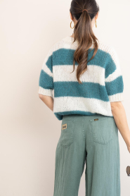 by-bar |  Soft striped sweater Nino | green | Picture 7