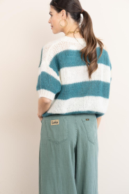 by-bar |  Soft striped sweater Nino | green | Picture 8