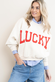 by-bar |  Soft sweater with logo text | natural | Picture 5
